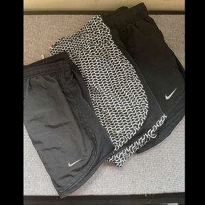 Womens Nike dri-fit running shorts size large